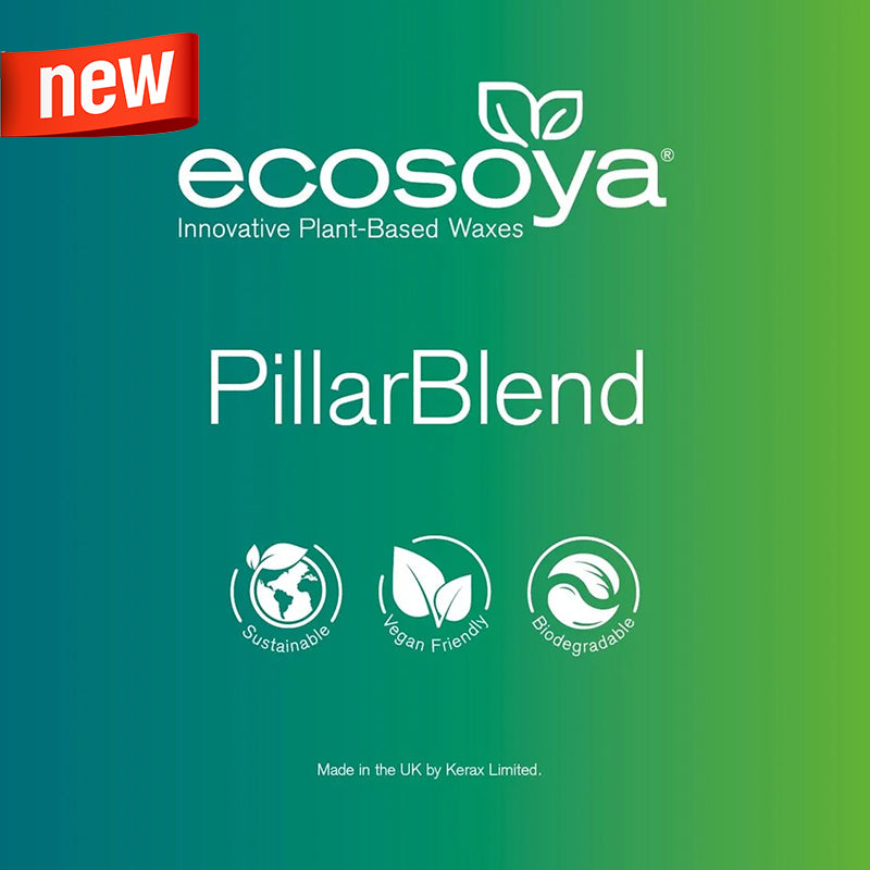 New EcoSoya Pillar Blend Soy Wax PB Palm Free Low Soot - REAL BOTANY