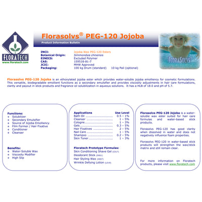 Florasolvs Jojoba-120 Wax Ester Water Soluble